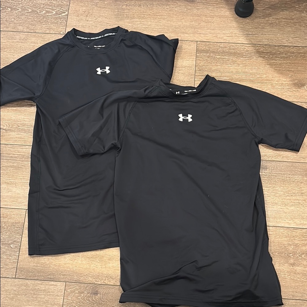 Under Armour Black Compression Shirts (2pck)